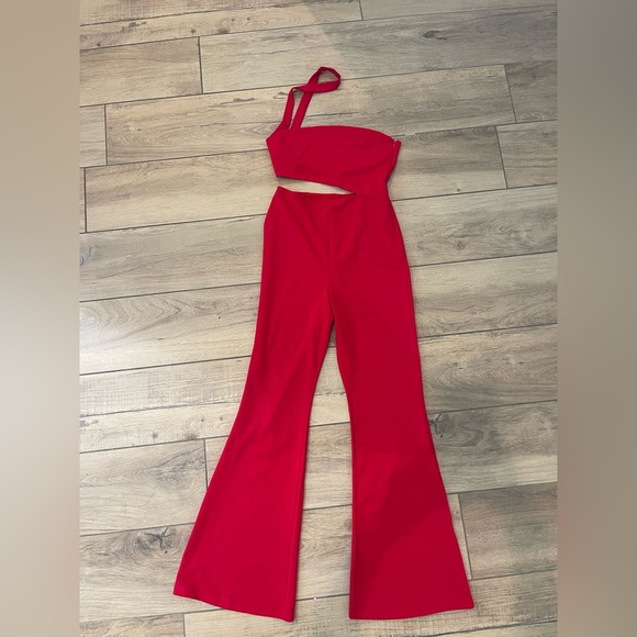 Women’s red jumpsuit - Picture 5 of 5